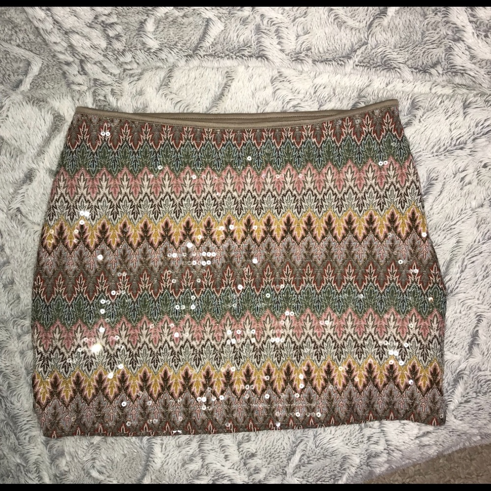 Express sequin skirt size extra small